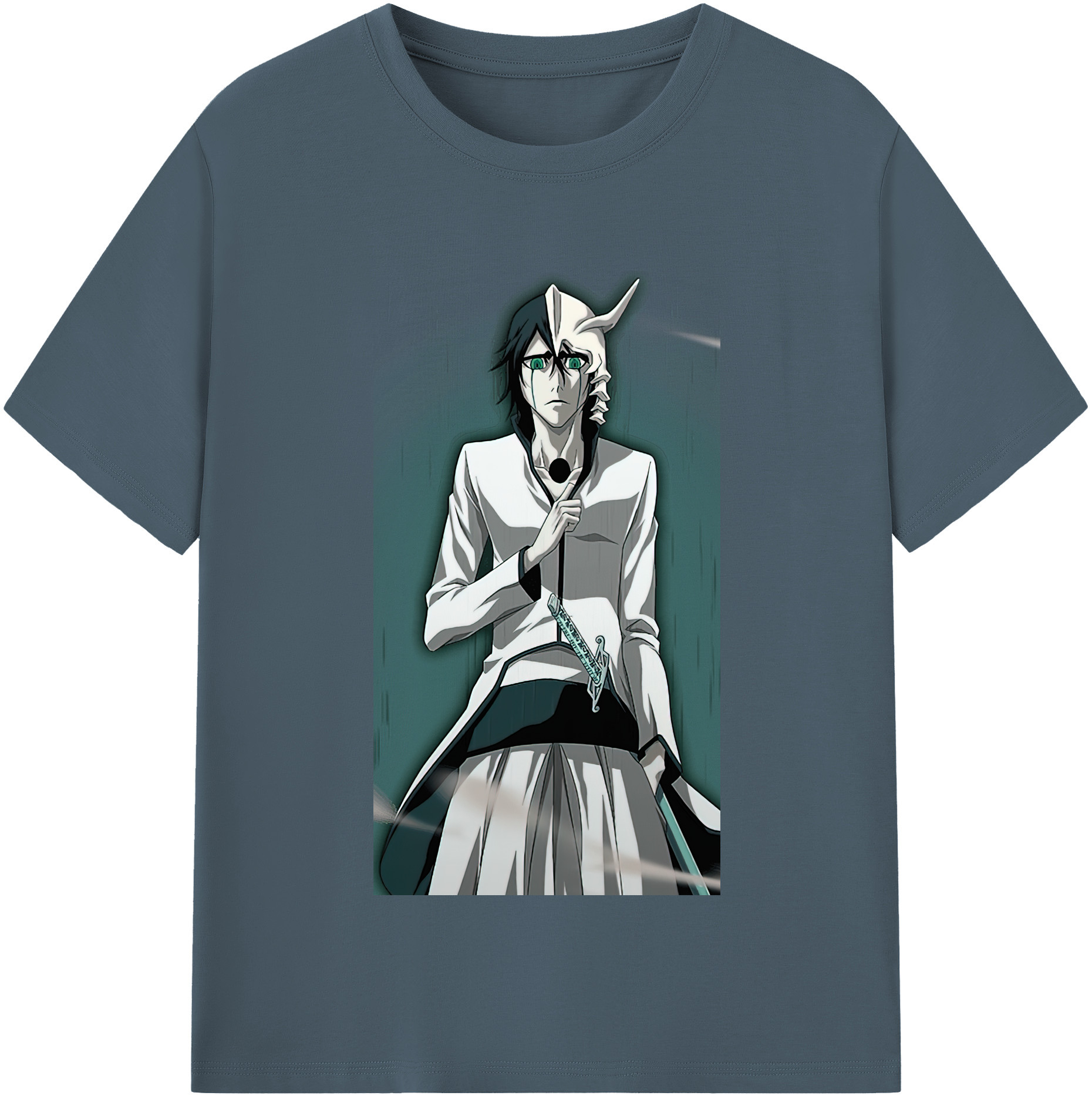 （画像用） ブリーチ ウルキオラ·シファー BLEACH Ulquiorra cifer 綿100％半袖Tシャツ（フロントプリント）